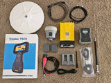 Trimble R12i, R750, TSC5, AND TDL450Hx Base & Rover UHF Surveying RTK kit.